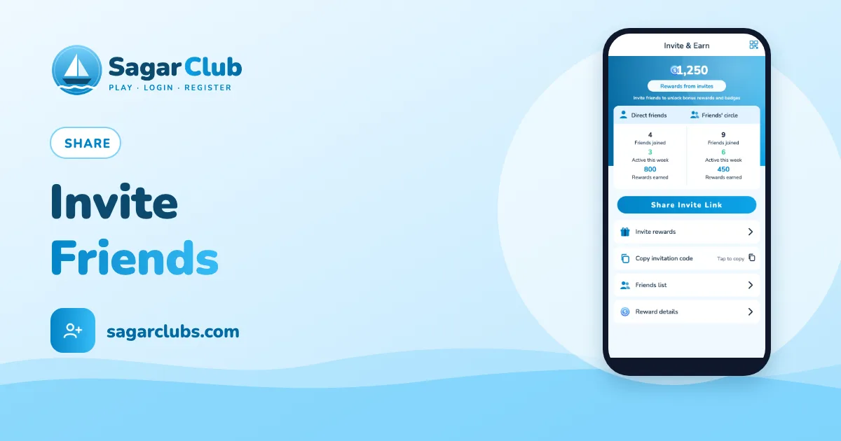 How to Invite Friends on Sagar Club